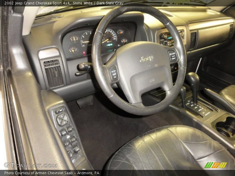 Stone White / Dark Slate Gray 2002 Jeep Grand Cherokee Sport 4x4