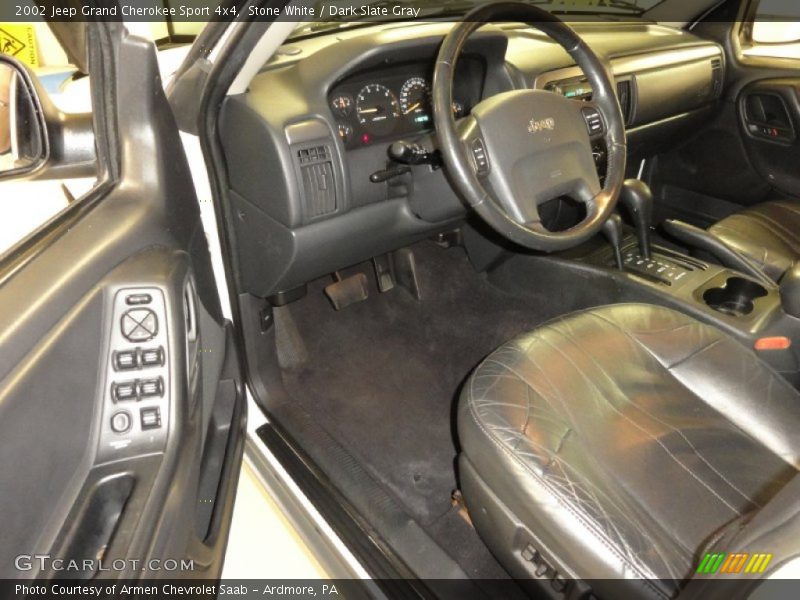 Stone White / Dark Slate Gray 2002 Jeep Grand Cherokee Sport 4x4