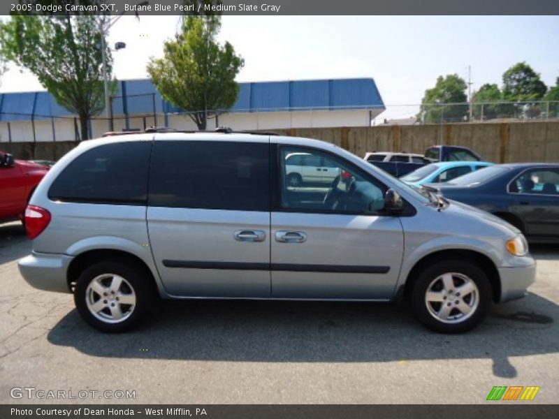 Butane Blue Pearl / Medium Slate Gray 2005 Dodge Caravan SXT