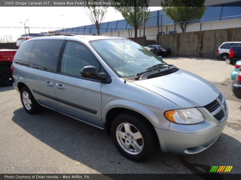 Butane Blue Pearl / Medium Slate Gray 2005 Dodge Caravan SXT