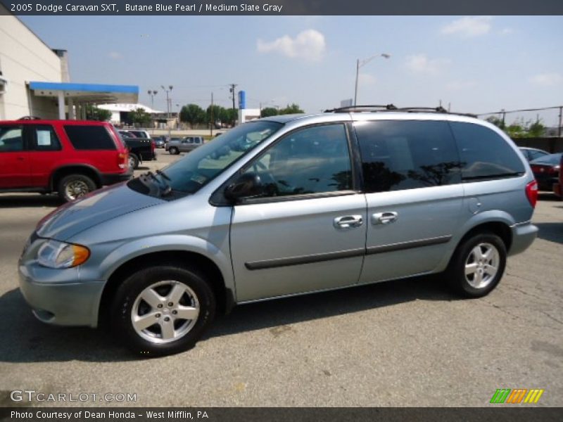 Butane Blue Pearl / Medium Slate Gray 2005 Dodge Caravan SXT