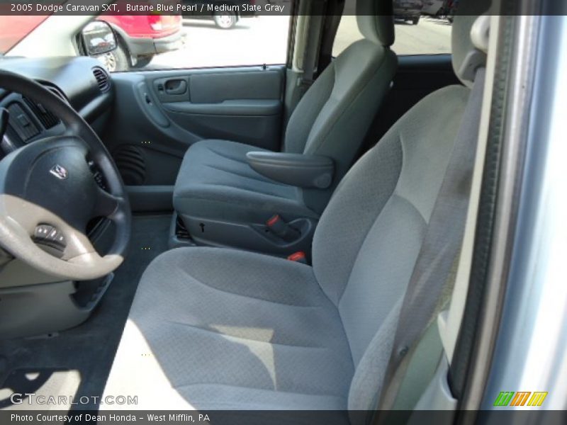 Butane Blue Pearl / Medium Slate Gray 2005 Dodge Caravan SXT