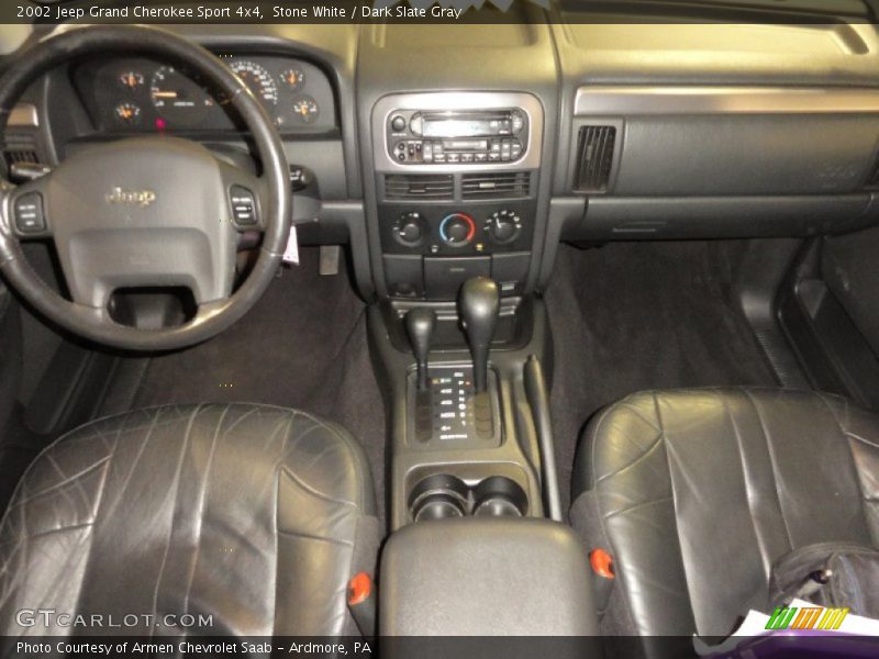 Stone White / Dark Slate Gray 2002 Jeep Grand Cherokee Sport 4x4