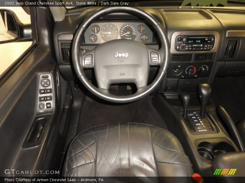 Stone White / Dark Slate Gray 2002 Jeep Grand Cherokee Sport 4x4
