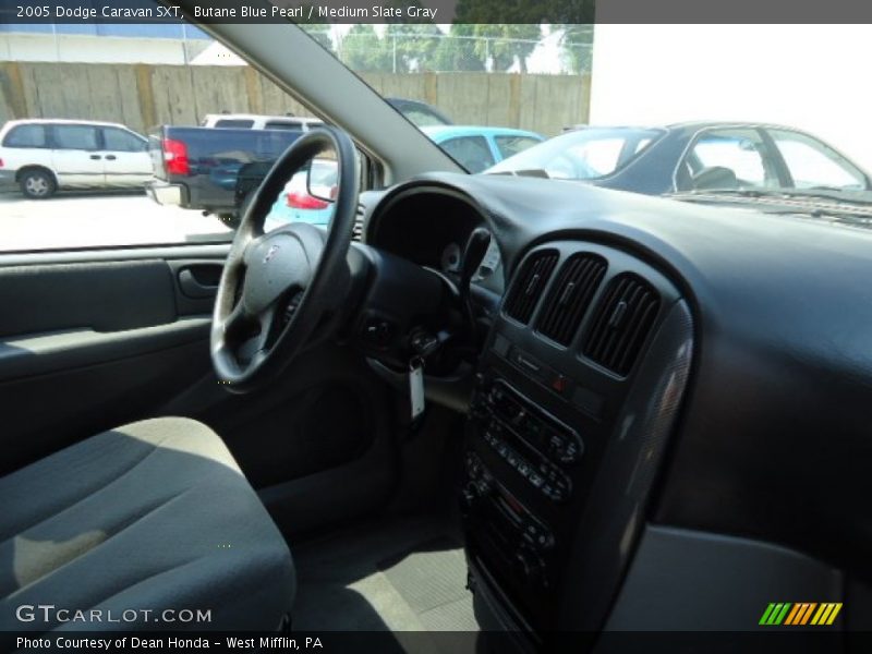 Butane Blue Pearl / Medium Slate Gray 2005 Dodge Caravan SXT