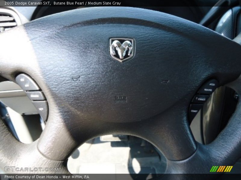 Butane Blue Pearl / Medium Slate Gray 2005 Dodge Caravan SXT