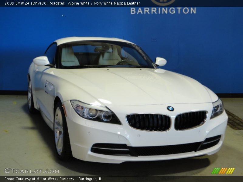 Alpine White / Ivory White Nappa Leather 2009 BMW Z4 sDrive30i Roadster