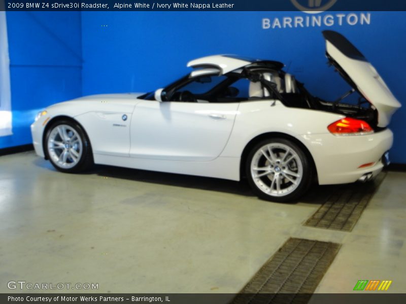 Alpine White / Ivory White Nappa Leather 2009 BMW Z4 sDrive30i Roadster