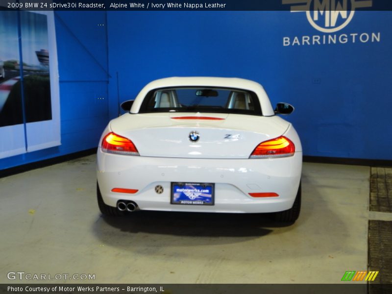 Alpine White / Ivory White Nappa Leather 2009 BMW Z4 sDrive30i Roadster