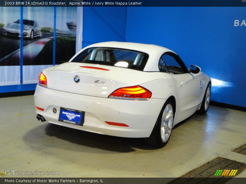 Alpine White / Ivory White Nappa Leather 2009 BMW Z4 sDrive30i Roadster