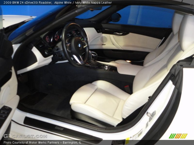 Alpine White / Ivory White Nappa Leather 2009 BMW Z4 sDrive30i Roadster