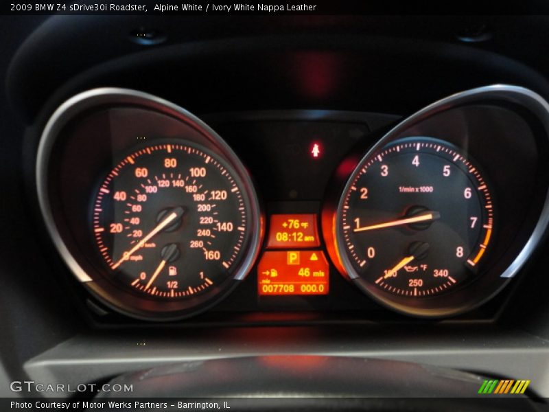 Alpine White / Ivory White Nappa Leather 2009 BMW Z4 sDrive30i Roadster