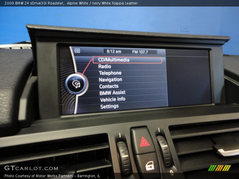 Alpine White / Ivory White Nappa Leather 2009 BMW Z4 sDrive30i Roadster