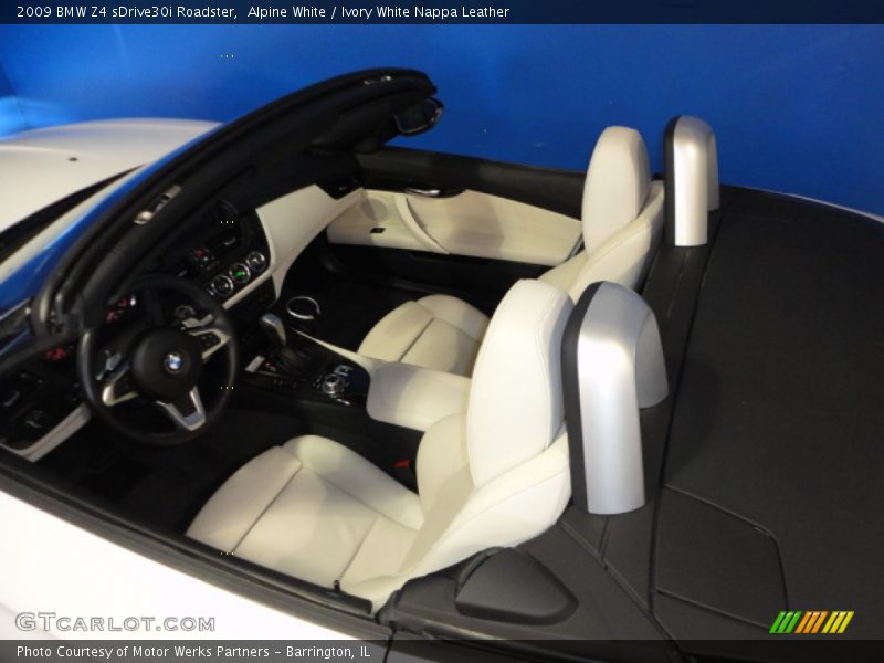Alpine White / Ivory White Nappa Leather 2009 BMW Z4 sDrive30i Roadster