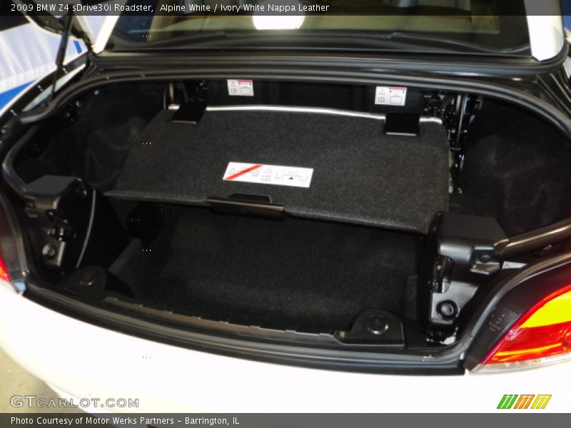 Alpine White / Ivory White Nappa Leather 2009 BMW Z4 sDrive30i Roadster