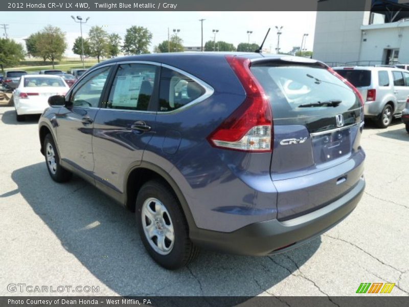 Twilight Blue Metallic / Gray 2012 Honda CR-V LX 4WD