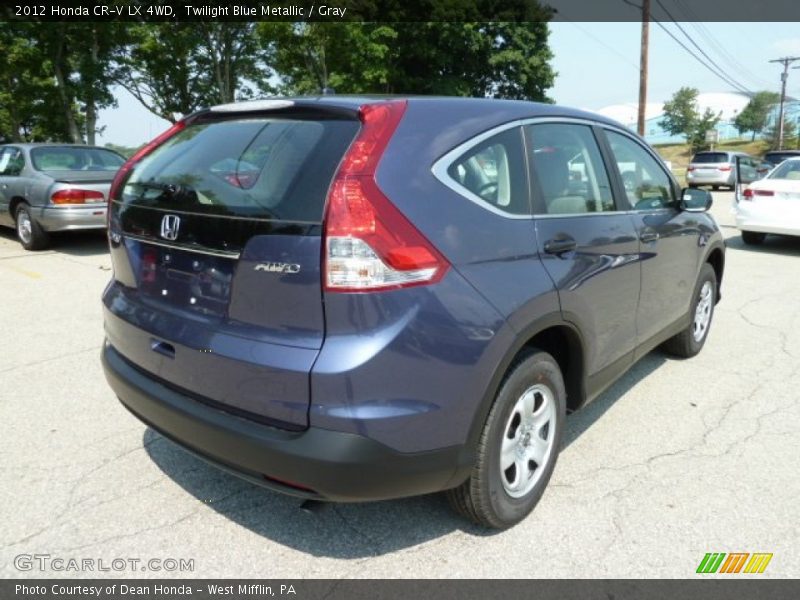 Twilight Blue Metallic / Gray 2012 Honda CR-V LX 4WD