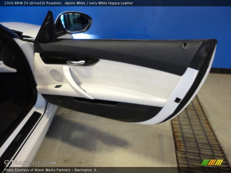 Alpine White / Ivory White Nappa Leather 2009 BMW Z4 sDrive30i Roadster