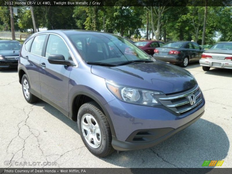 Twilight Blue Metallic / Gray 2012 Honda CR-V LX 4WD