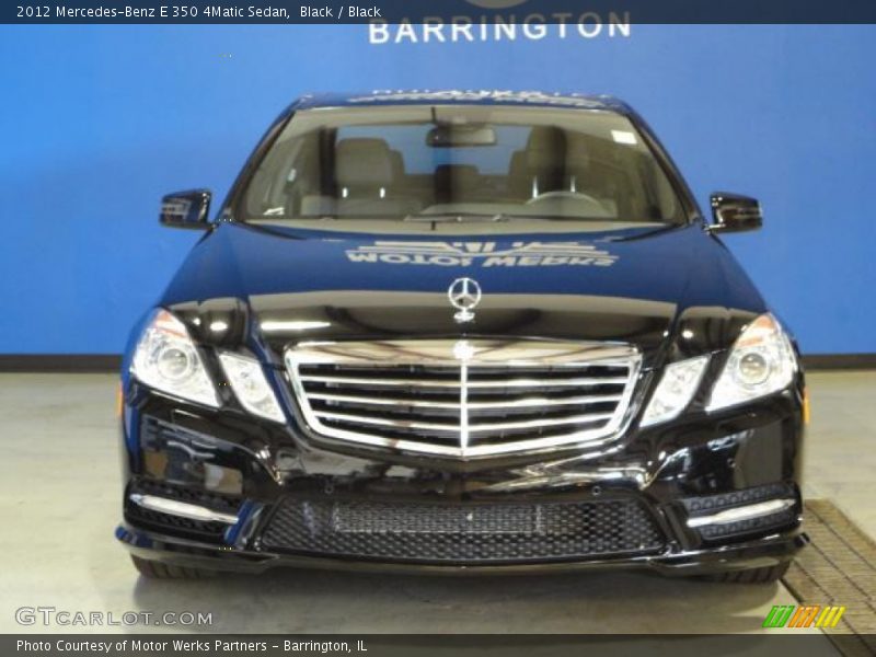 Black / Black 2012 Mercedes-Benz E 350 4Matic Sedan