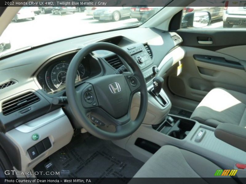 Twilight Blue Metallic / Gray 2012 Honda CR-V LX 4WD