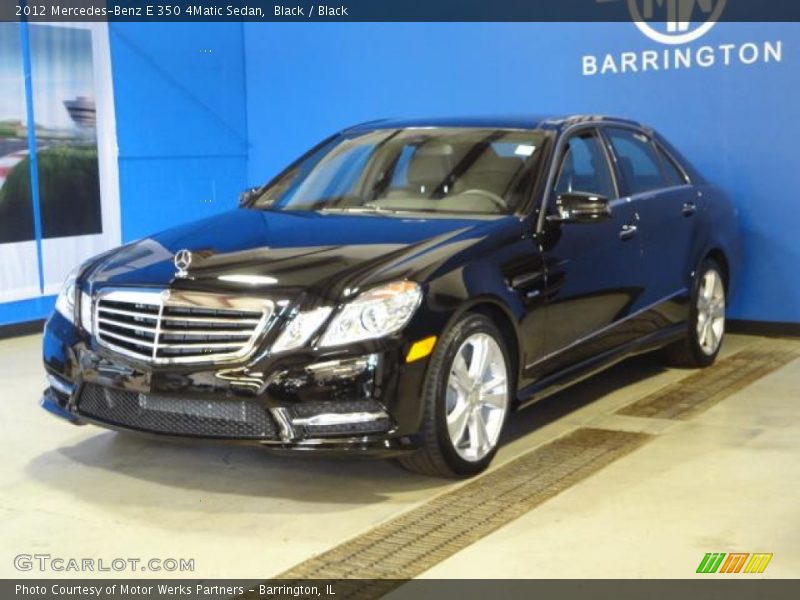 Black / Black 2012 Mercedes-Benz E 350 4Matic Sedan