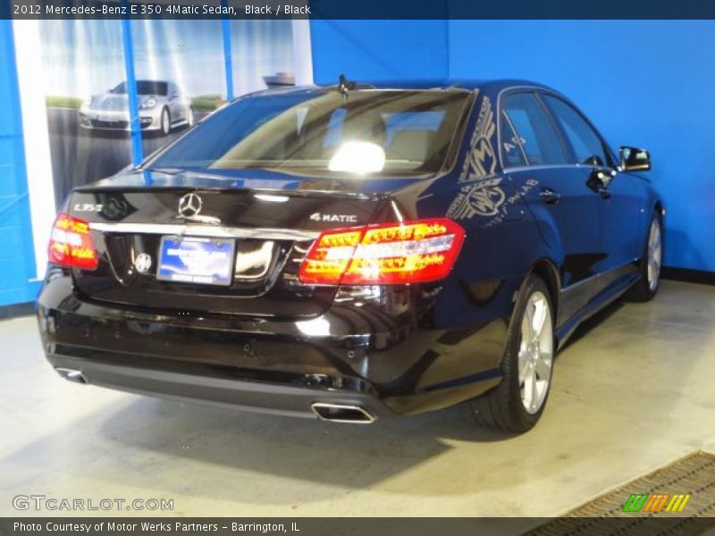 Black / Black 2012 Mercedes-Benz E 350 4Matic Sedan