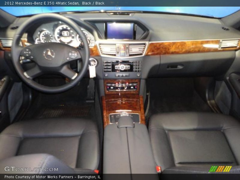 Black / Black 2012 Mercedes-Benz E 350 4Matic Sedan