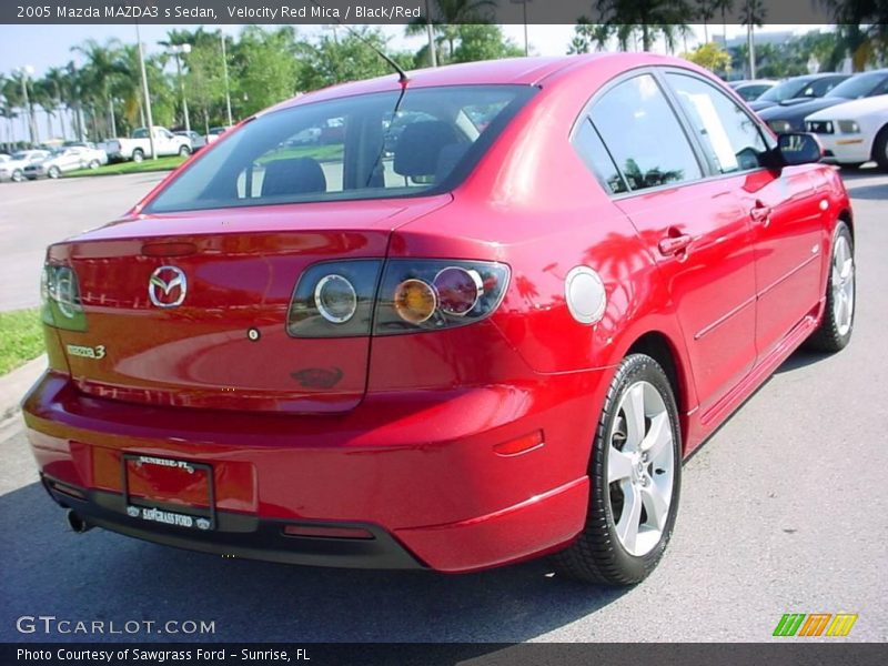 Velocity Red Mica / Black/Red 2005 Mazda MAZDA3 s Sedan