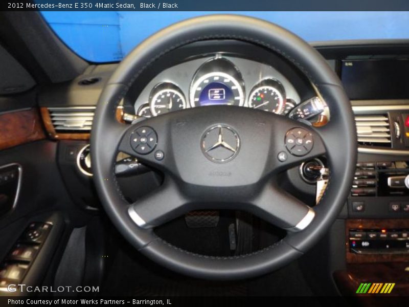 Black / Black 2012 Mercedes-Benz E 350 4Matic Sedan