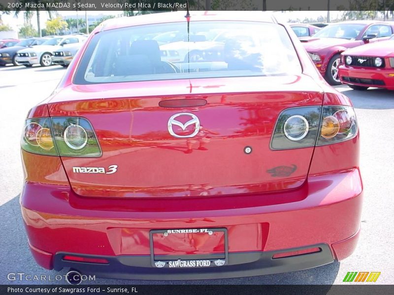 Velocity Red Mica / Black/Red 2005 Mazda MAZDA3 s Sedan