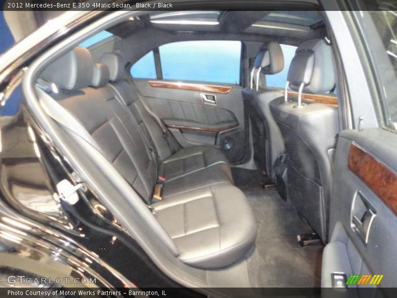 Black / Black 2012 Mercedes-Benz E 350 4Matic Sedan