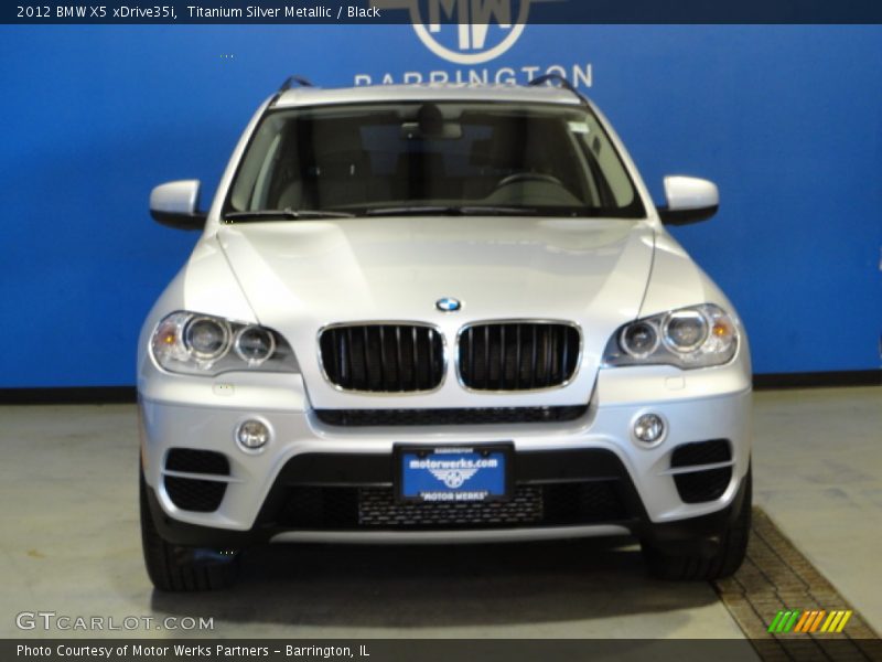 Titanium Silver Metallic / Black 2012 BMW X5 xDrive35i