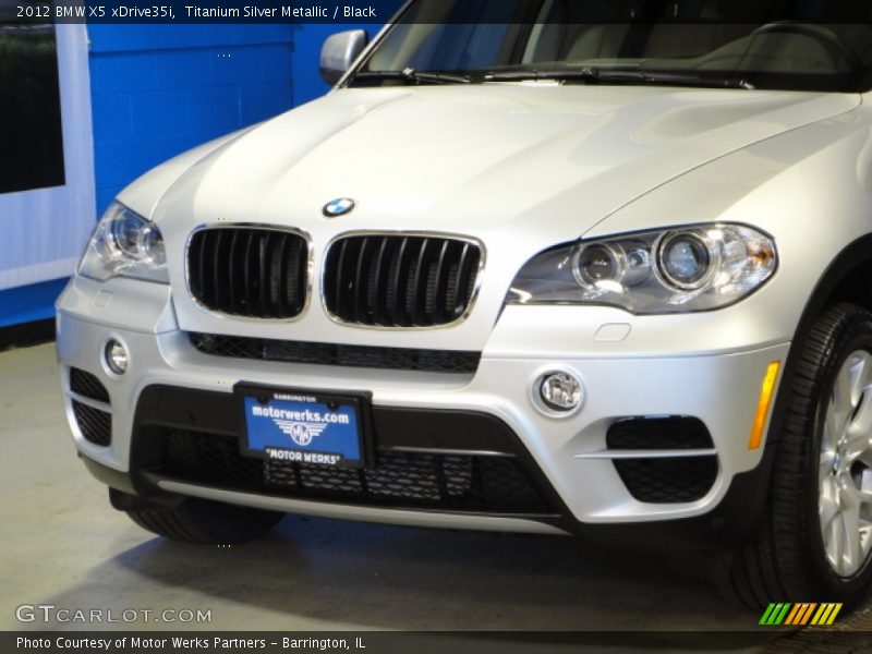 Titanium Silver Metallic / Black 2012 BMW X5 xDrive35i