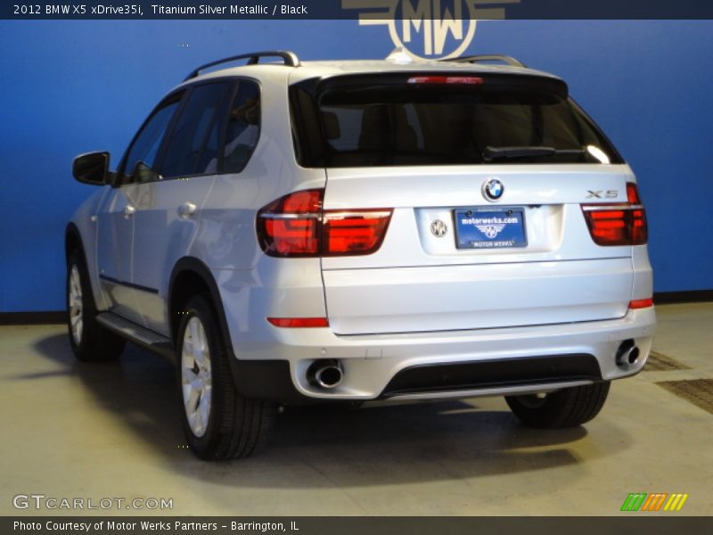 Titanium Silver Metallic / Black 2012 BMW X5 xDrive35i