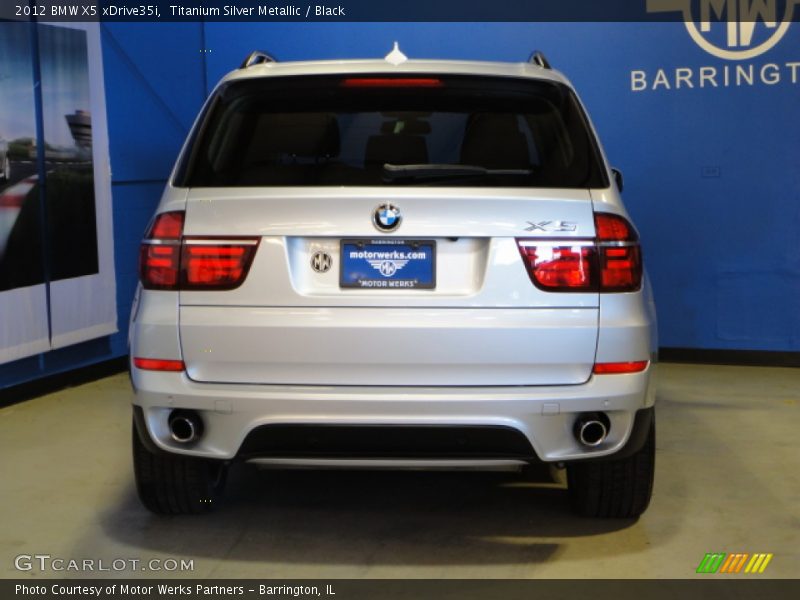Titanium Silver Metallic / Black 2012 BMW X5 xDrive35i