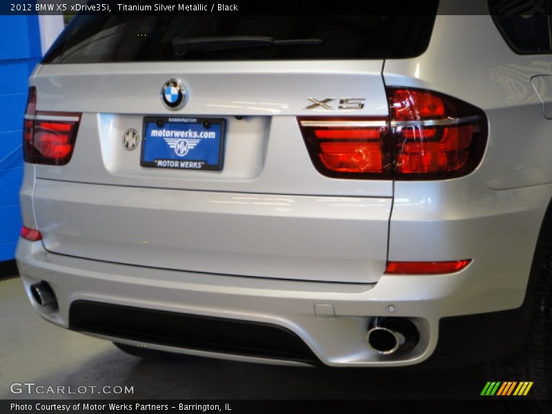 Titanium Silver Metallic / Black 2012 BMW X5 xDrive35i