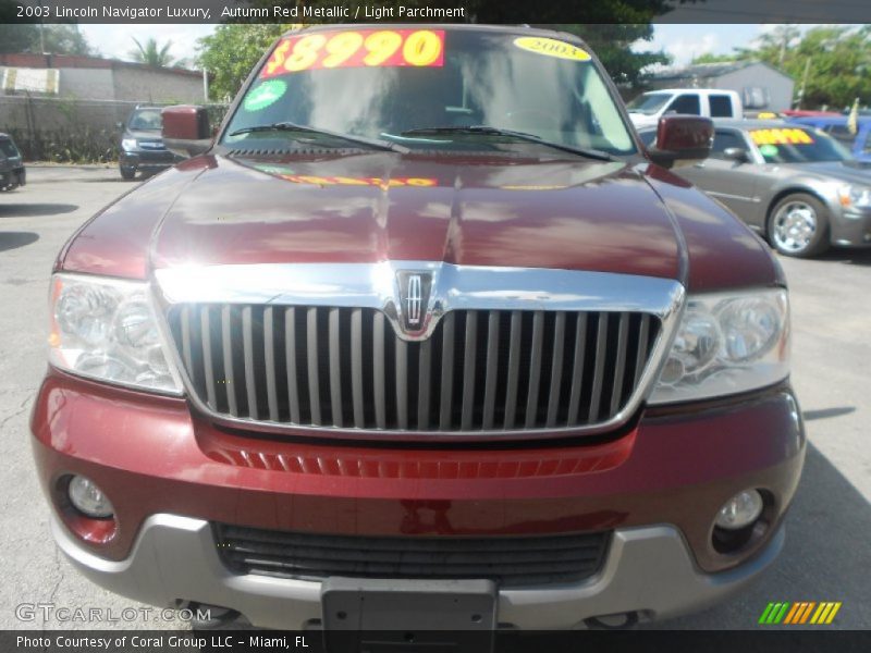 Autumn Red Metallic / Light Parchment 2003 Lincoln Navigator Luxury