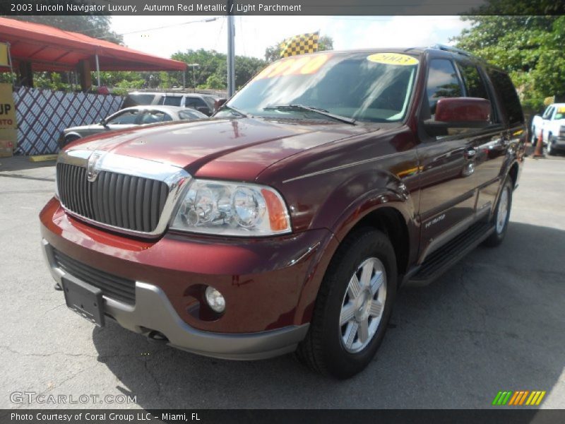 Autumn Red Metallic / Light Parchment 2003 Lincoln Navigator Luxury