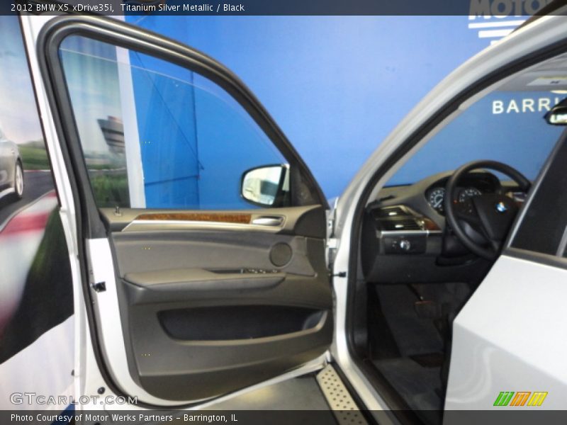 Titanium Silver Metallic / Black 2012 BMW X5 xDrive35i