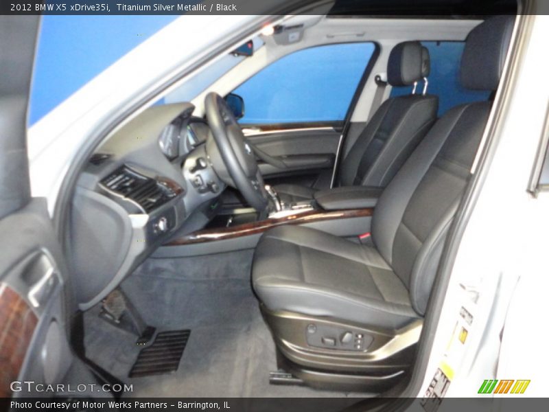 Titanium Silver Metallic / Black 2012 BMW X5 xDrive35i