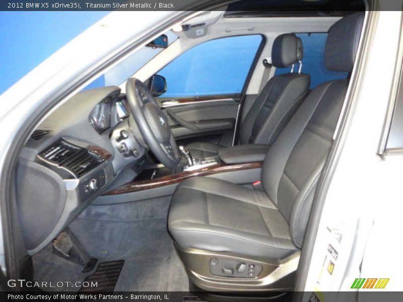 Titanium Silver Metallic / Black 2012 BMW X5 xDrive35i