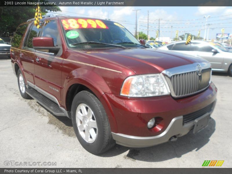 Autumn Red Metallic / Light Parchment 2003 Lincoln Navigator Luxury