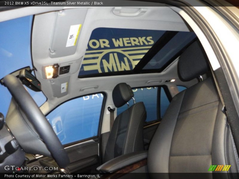 Titanium Silver Metallic / Black 2012 BMW X5 xDrive35i