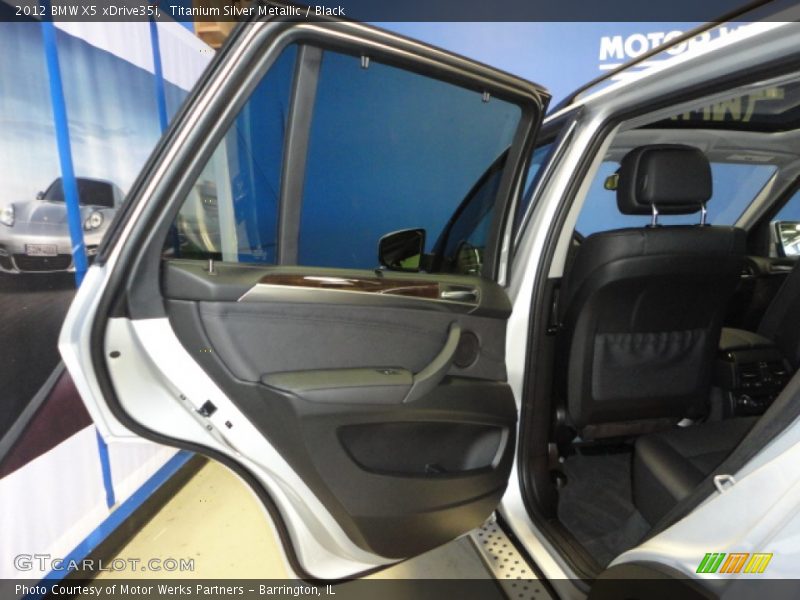 Titanium Silver Metallic / Black 2012 BMW X5 xDrive35i