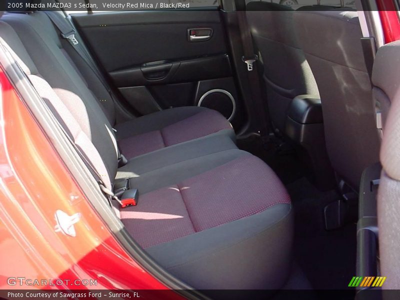 Velocity Red Mica / Black/Red 2005 Mazda MAZDA3 s Sedan