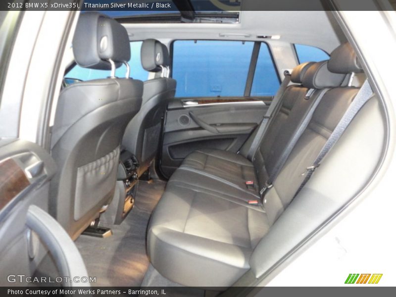 Titanium Silver Metallic / Black 2012 BMW X5 xDrive35i