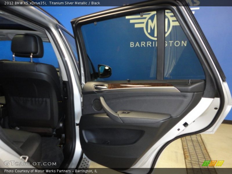 Titanium Silver Metallic / Black 2012 BMW X5 xDrive35i