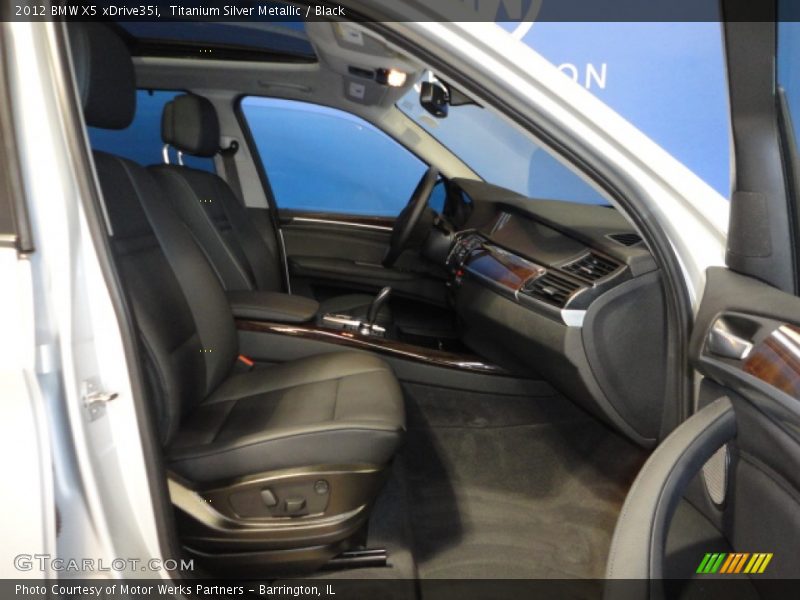 Titanium Silver Metallic / Black 2012 BMW X5 xDrive35i