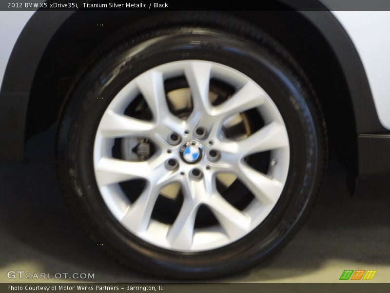 Titanium Silver Metallic / Black 2012 BMW X5 xDrive35i